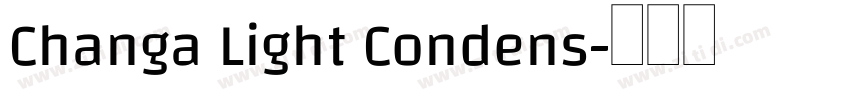 Changa Light Condens字体转换